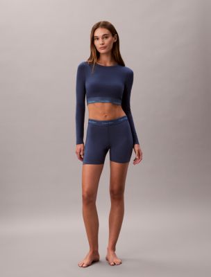 Icon Cotton Modal Boxer Brief, Dark Denim