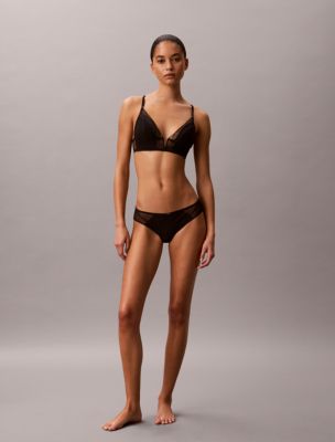 Бра CK Black Geo, лёгкая чашка, кружево — Calvin Klein — фото 5