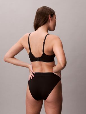 Бельё Calvin Klein Graphic Monogram Microfiber Stretch High Waist Bikini — фото 5