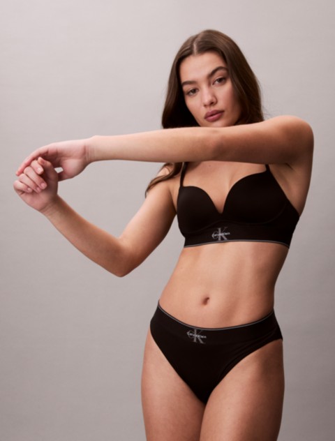 Бельё Calvin Klein Graphic Monogram Microfiber Stretch High Waist Bikini