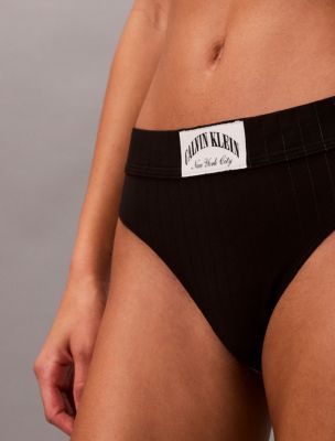 Трусы-стринги Heritage Classic, хлопок, стрейч — Calvin Klein — фото 2