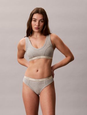 Трусы-стринги Heritage, хлопок, стрейч — Calvin Klein — фото 2