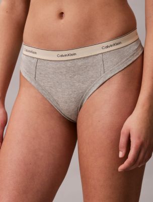 Трусы-стринги Heritage, хлопок, стрейч — Calvin Klein — фото 3