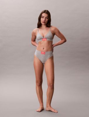 Heritage Classic Cotton Stretch Bikini, Grey Heather