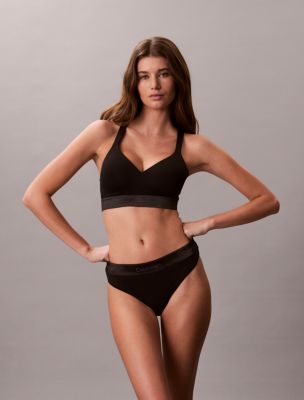 Трусы-стринги Icon, хлопок, модал — Calvin Klein — фото 3