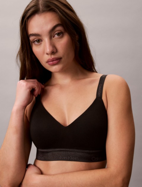 Бралетт Icon, лёгкая чашка, хлопок, модал — Calvin Klein