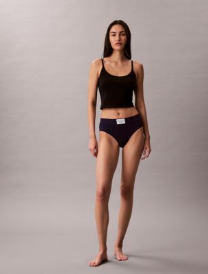 Heritage Classic Cotton Stretch Bikini, Evening Blue