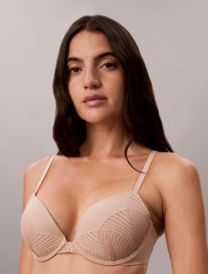 Perfectly Fit Lace Push Up Plunge Bra, Cedar