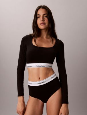 Бралетт Icon, лёгкая чашка, хлопок, модал — Calvin Klein, цвет: Чёрный — фото 2