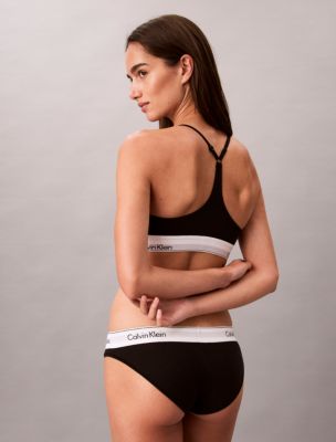 Бралетт Icon Y-Back, мягкая чашка, хлопок, модал — Calvin Klein, цвет: Чёрный — фото 6