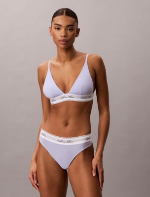 Трусы-стринги Icon Script, хлопок, модал — Calvin Klein — фото 2