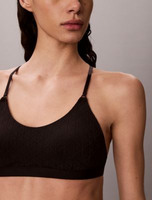 Бралетт Embossed Emblem, лёгкая чашка — Calvin Klein, цвет: Чёрный — фото 4