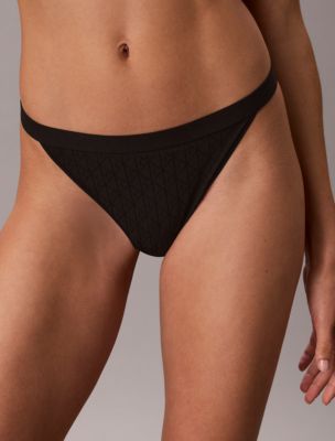 Calvin Klein Embossed Emblem String Thong — фото 3
