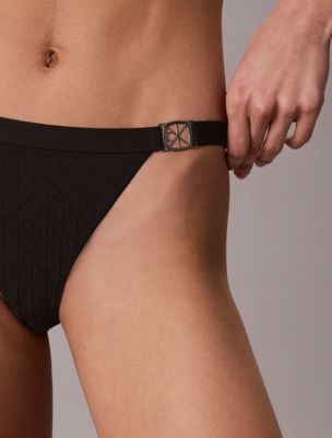 Трусы-бикини Embossed Emblem — Calvin Klein, цвет: Чёрный — фото 2