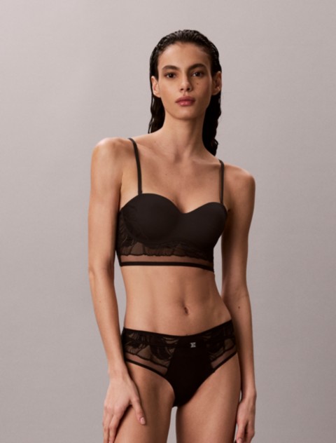 Бра-балконет CK Black Geo, кружево — Calvin Klein
