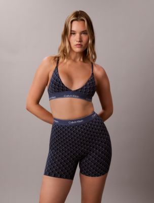 Icon Cotton Modal Shapewear Thigh Short, Denim Emblem Pageant Blue