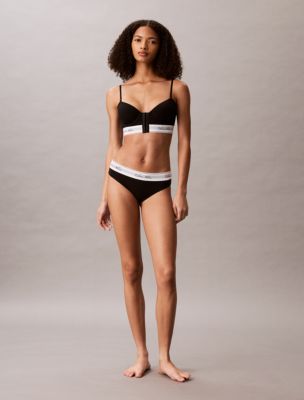 Корсет Icon, лёгкая чашка, хлопок, модал — Calvin Klein, цвет: Чёрный — фото 2