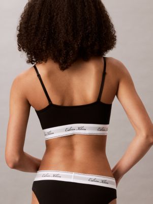 Корсет Icon, лёгкая чашка, хлопок, модал — Calvin Klein, цвет: Чёрный — фото 4