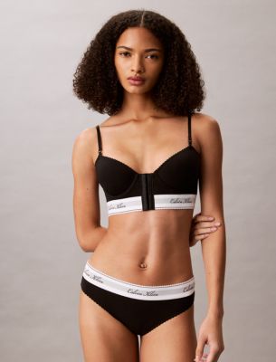 Корсет Icon, лёгкая чашка, хлопок, модал — Calvin Klein, цвет: Чёрный — фото 1