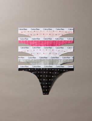 Carousel Cotton Stretch 5-Pack Thong, Multi