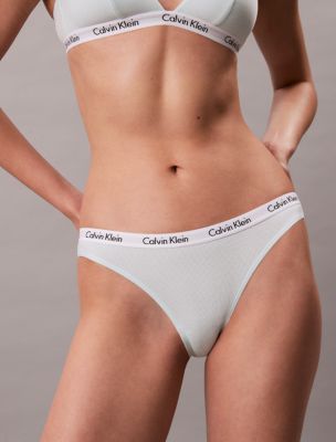 Бельё Calvin Klein Carousel Cotton Stretch Rib 3-Pack Bikini — фото 4