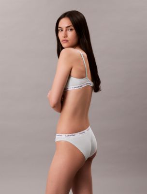 Бельё Calvin Klein Carousel Cotton Stretch Rib 3-Pack Bikini — фото 5