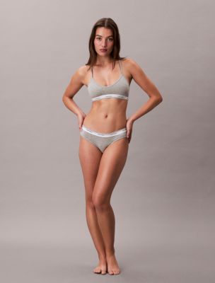 Cotton Modal Balance Bikini, Grey Heather