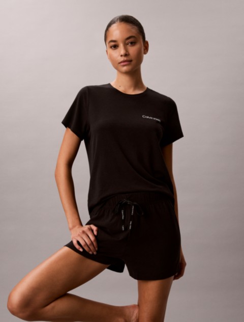 Бельё Calvin Klein Viscose Cotton Blend Tee and Shorts Set