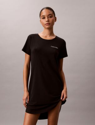 Женские рубашки Calvin Klein Viscose Cotton Blend Night Shirt — фото 2