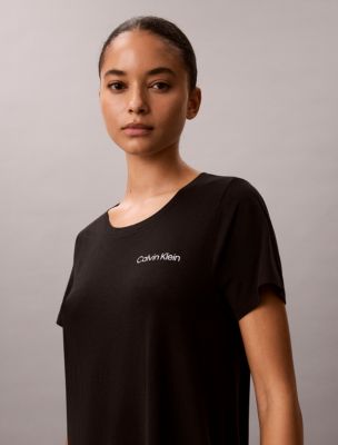 Женские рубашки Calvin Klein Viscose Cotton Blend Night Shirt — фото 3