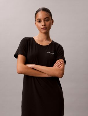 Женские рубашки Calvin Klein Viscose Cotton Blend Night Shirt — фото 5
