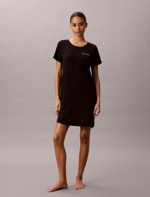 Женские рубашки Calvin Klein Viscose Cotton Blend Night Shirt