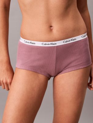 Calvin Klein Carousel Cotton Stretch Pointelle 3-Pack Boyshort — фото 3