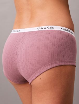 Calvin Klein Carousel Cotton Stretch Pointelle 3-Pack Boyshort — фото 5