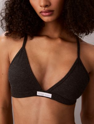 Бра Classic Comfort, лёгкая чашка, вафельная ткань — Calvin Klein, цвет: Угольный меланжевый — фото 5