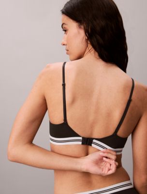 Бралетт Patch, лёгкая чашка, хлопок, жаккард, стрейч — Calvin Klein, цвет: Чёрный — фото 5
