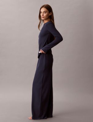 Пижамный топ Classic Comfort, вафельная ткань — Calvin Klein, цвет: Синий — фото 4