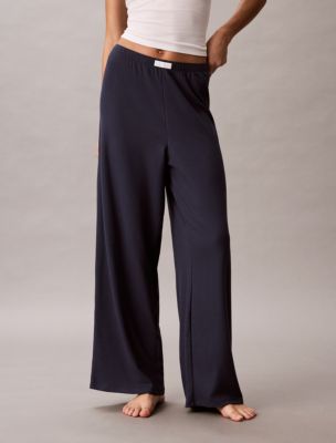 Женские брюки Calvin Klein Classic Comfort Cozy Waffle, цвет: Синий — фото 2