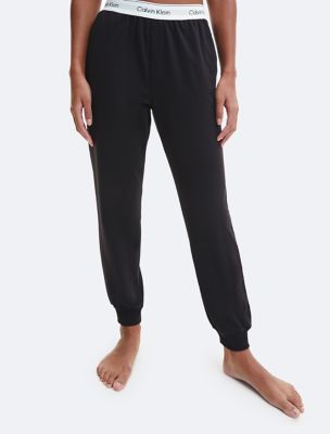 Icon Cotton Modal Lounge Joggers, Black