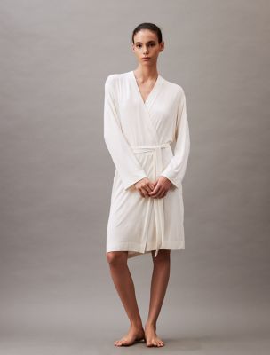 Ultra Light Lounge Robe, Ivory