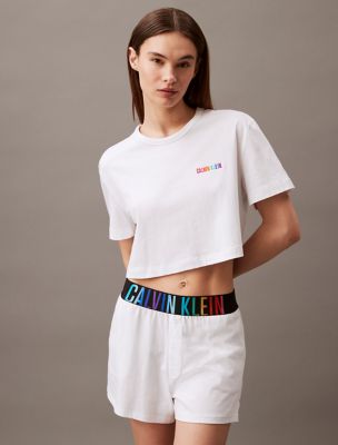 Intense Power Pride Lounge Sleep T-Shirt, White