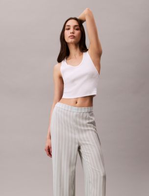 Woven Viscose Button-Down Shirt + Pants, 