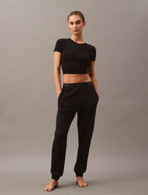 Terry Lounge Joggers, Black