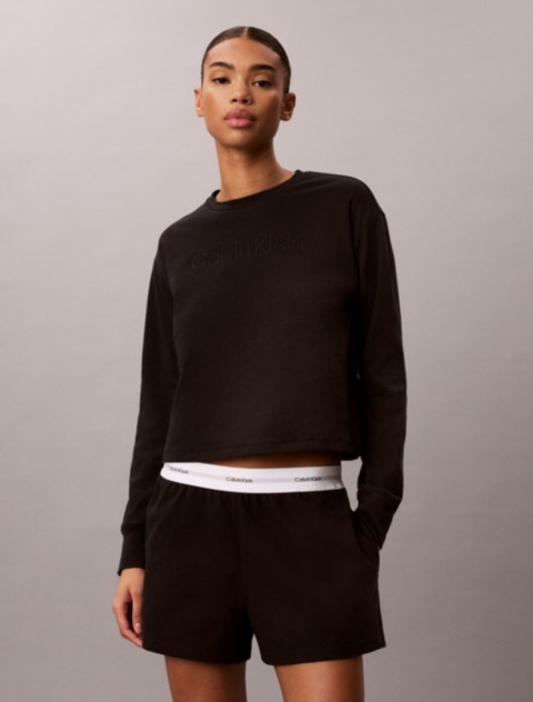 Женские худи Calvin Klein Terry Lounge Relaxed Crewneck Sweatshirt