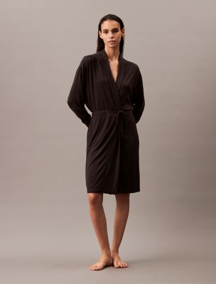 Ultra Light Modal Lounge Robe, Black