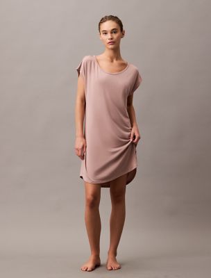 Ultra-Light Wide Neck Sleep Dress, Summer Taupe