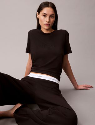 Женские футболки Calvin Klein Terry Lounge Crewneck Sleep T-Shirt — фото 2