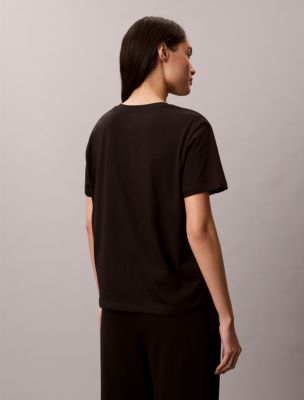 Женские футболки Calvin Klein Terry Lounge Crewneck Sleep T-Shirt — фото 5