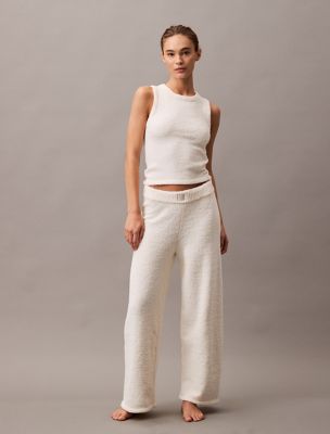 Plush Sweater Sleep Pants, Ivory