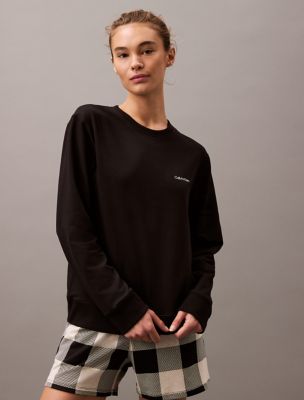 Modern Cotton Holiday Sweatshirt, Black